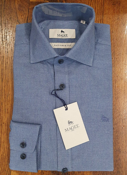 Dunross Cotton Shirt | Pale Blue