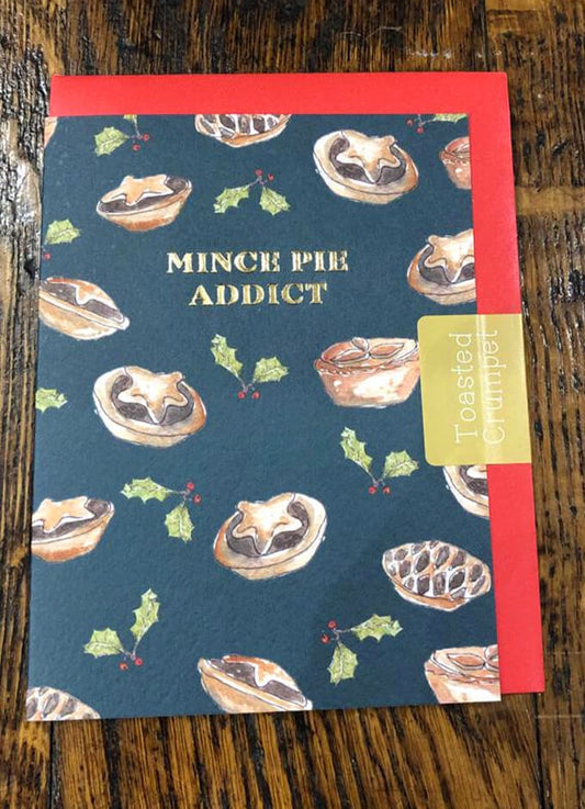 Mince Pie Addict | Christmas Card