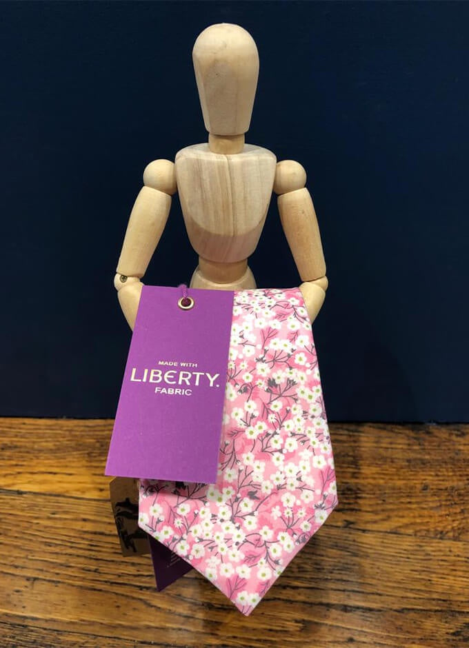 Tie | Mitsi Valeria Pink | Made with Liberty Fabric