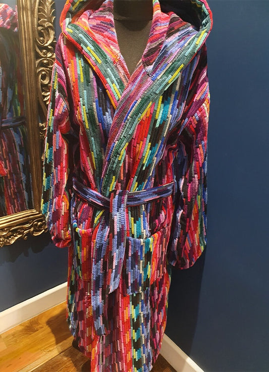 Ladies Multicoloured Dressing Gown