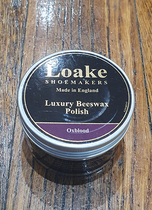 Loake Luxury Beeswax Polish Oxblood