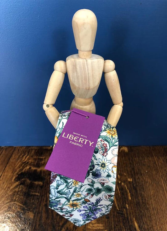 Silk Tie | Rachel Ivory | Made with Liberty Fabric
