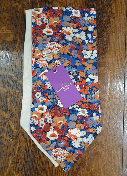 Cravat | Orange Thorpe | Made with Liberty Fabric