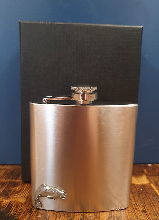 English Pewter | Stainless Steel Trout Flask