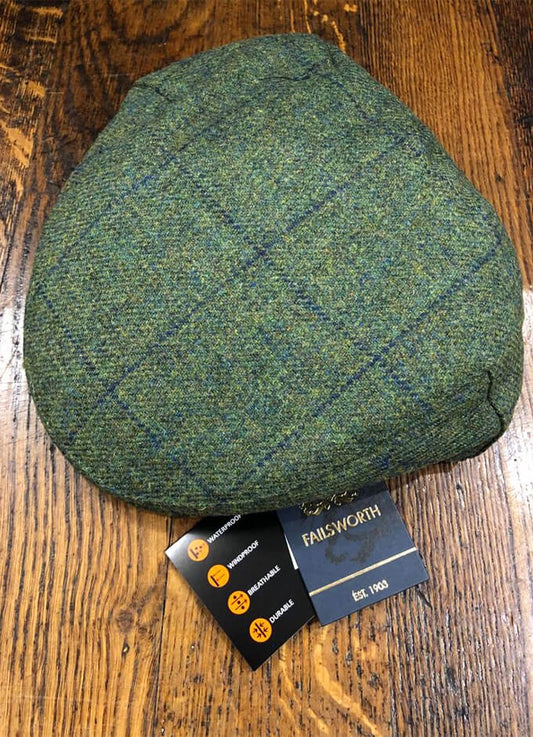 Waterproof Green Check Cap